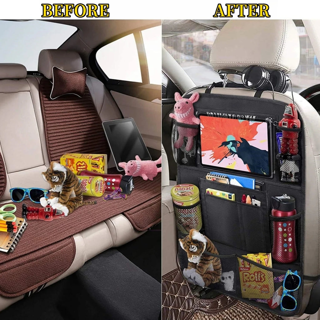 Organizador de Asiento de Coche para Niños – Protector con Bolsillos
